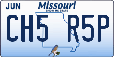 MO license plate CH5R5P