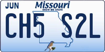 MO license plate CH5S2L