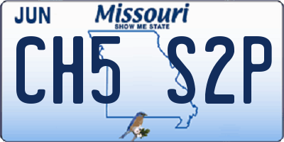 MO license plate CH5S2P