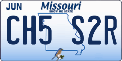 MO license plate CH5S2R