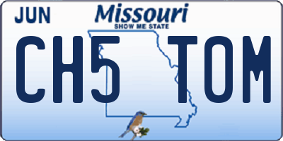 MO license plate CH5T0M
