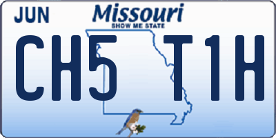 MO license plate CH5T1H