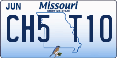 MO license plate CH5T1O
