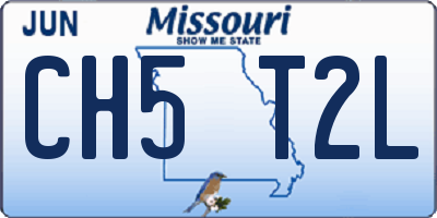 MO license plate CH5T2L
