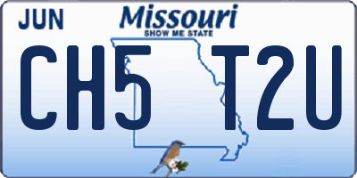 MO license plate CH5T2U