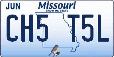 MO license plate CH5T5L