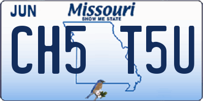 MO license plate CH5T5U