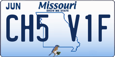 MO license plate CH5V1F