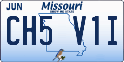 MO license plate CH5V1I