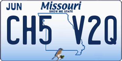 MO license plate CH5V2Q