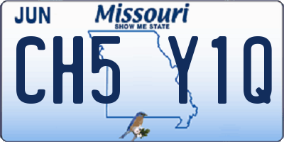 MO license plate CH5Y1Q