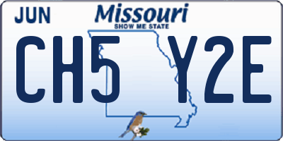 MO license plate CH5Y2E