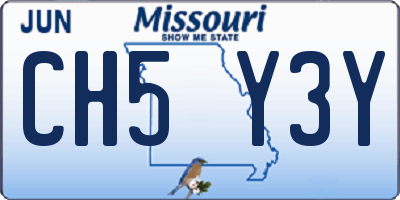MO license plate CH5Y3Y