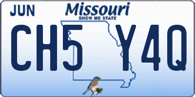 MO license plate CH5Y4Q