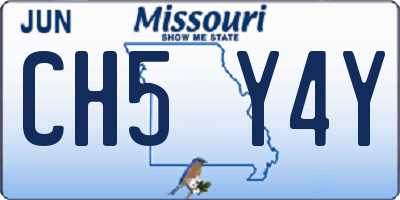 MO license plate CH5Y4Y