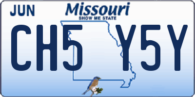 MO license plate CH5Y5Y