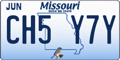 MO license plate CH5Y7Y