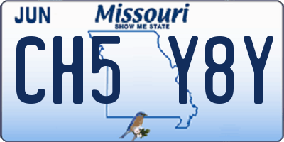 MO license plate CH5Y8Y