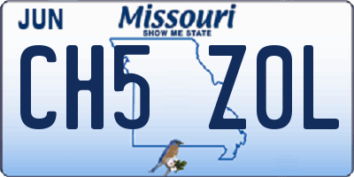 MO license plate CH5Z0L