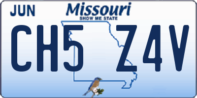 MO license plate CH5Z4V