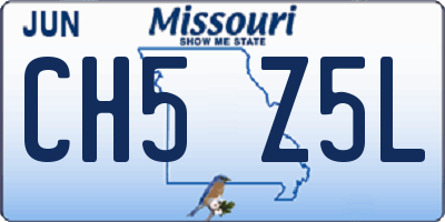 MO license plate CH5Z5L