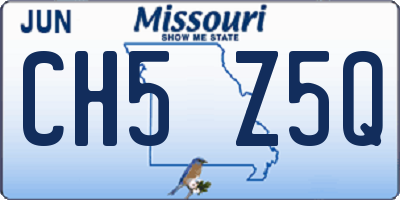 MO license plate CH5Z5Q