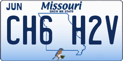MO license plate CH6H2V