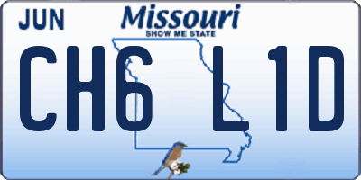 MO license plate CH6L1D