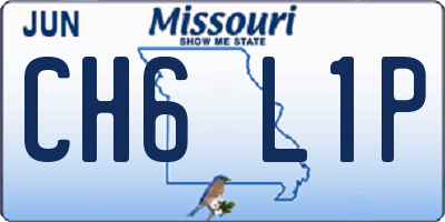 MO license plate CH6L1P