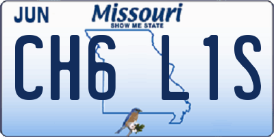 MO license plate CH6L1S