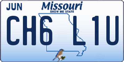 MO license plate CH6L1U