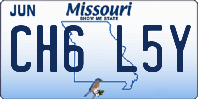 MO license plate CH6L5Y