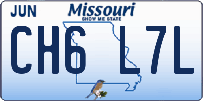 MO license plate CH6L7L