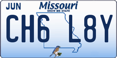MO license plate CH6L8Y