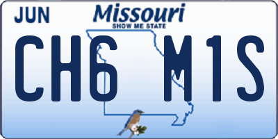 MO license plate CH6M1S
