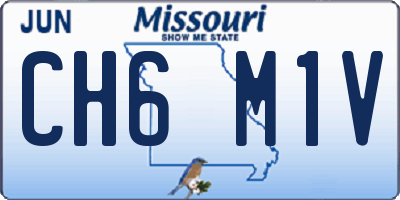 MO license plate CH6M1V
