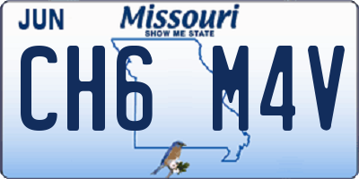 MO license plate CH6M4V