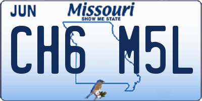 MO license plate CH6M5L