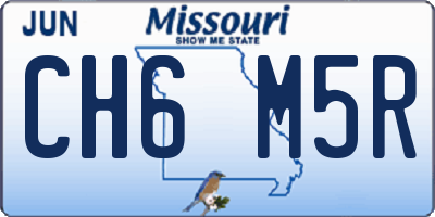 MO license plate CH6M5R