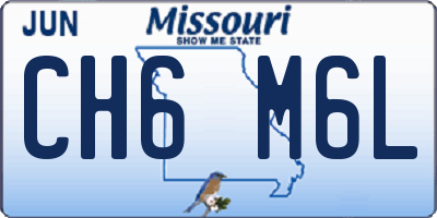 MO license plate CH6M6L