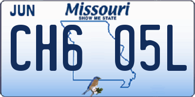MO license plate CH6O5L