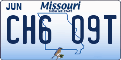 MO license plate CH6O9T