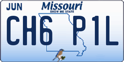 MO license plate CH6P1L