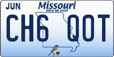 MO license plate CH6Q0T