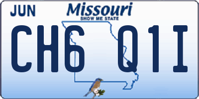 MO license plate CH6Q1I