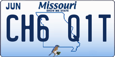 MO license plate CH6Q1T