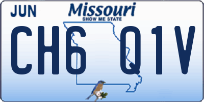 MO license plate CH6Q1V
