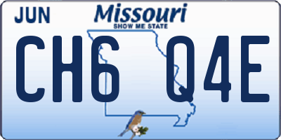 MO license plate CH6Q4E