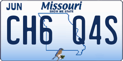 MO license plate CH6Q4S