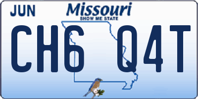 MO license plate CH6Q4T